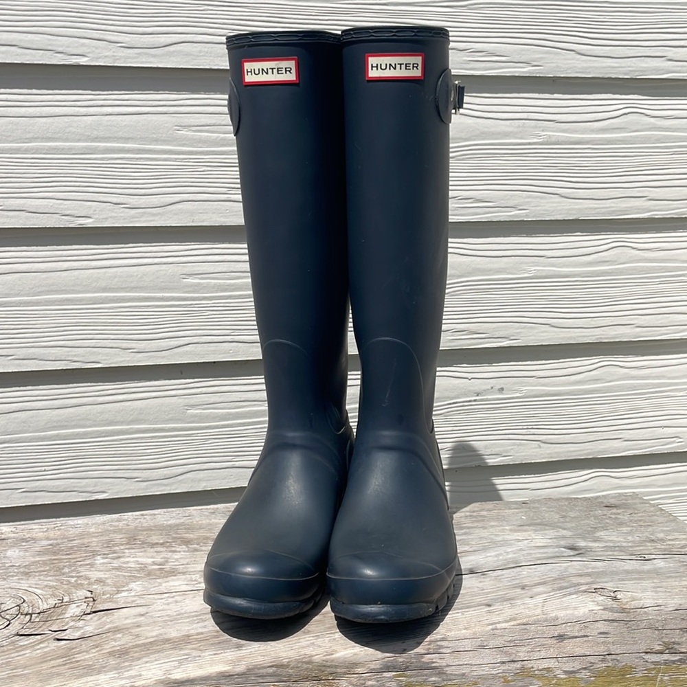Hunter Classic Dark Navy Tall Boots